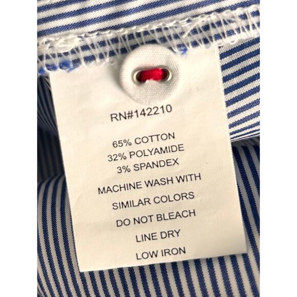Mer Sea Women's Coastal Pinstripe Essential Shirt Dress Blue White Size‎ S/M - Picture 11 of 13